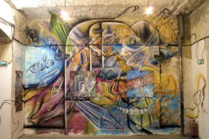 POASSON - Superposition - fresque & toiles - Marseille 3013 - Collectif AVC