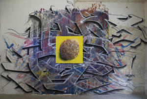 KESA - Marseille 3013 - Kalligraffiti mise en abîme - fresque & toiles - Collectif AVC