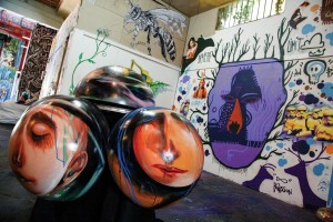Inti Ansa & Tarek - L'Atelier 1ère Galerie Alternative & Solidaire du Collectif AVC - 2017 - Montreuil - chaos & renouvellement - street-art-session 